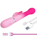 PRETTY LOVE - Dejon 3-i-1 Rabbitvibrator Rosa