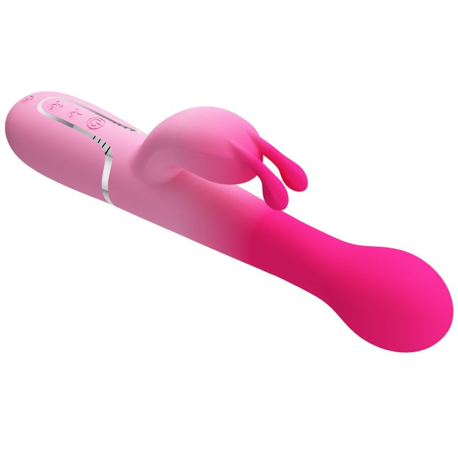 PRETTY LOVE - Dejon 3-i-1 Rabbitvibrator Rosa