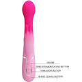 PRETTY LOVE - Dejon 3-i-1 Rabbitvibrator Rosa