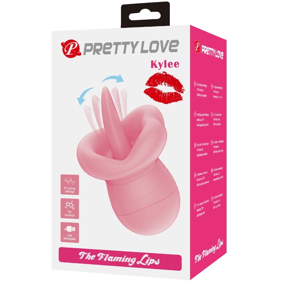PRETTY LOVE - Kylee Tunge-klitorisstimulator 10 vibrasjoner Nude