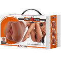 CRAZY BULL - Bernace Rumpe-masturbator med vagina & anus Naturfarge Fjernkontroll