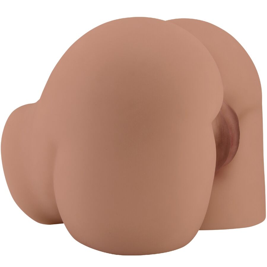 CRAZY BULL - Bernace Rumpe-masturbator med vagina & anus Naturfarge Fjernkontroll