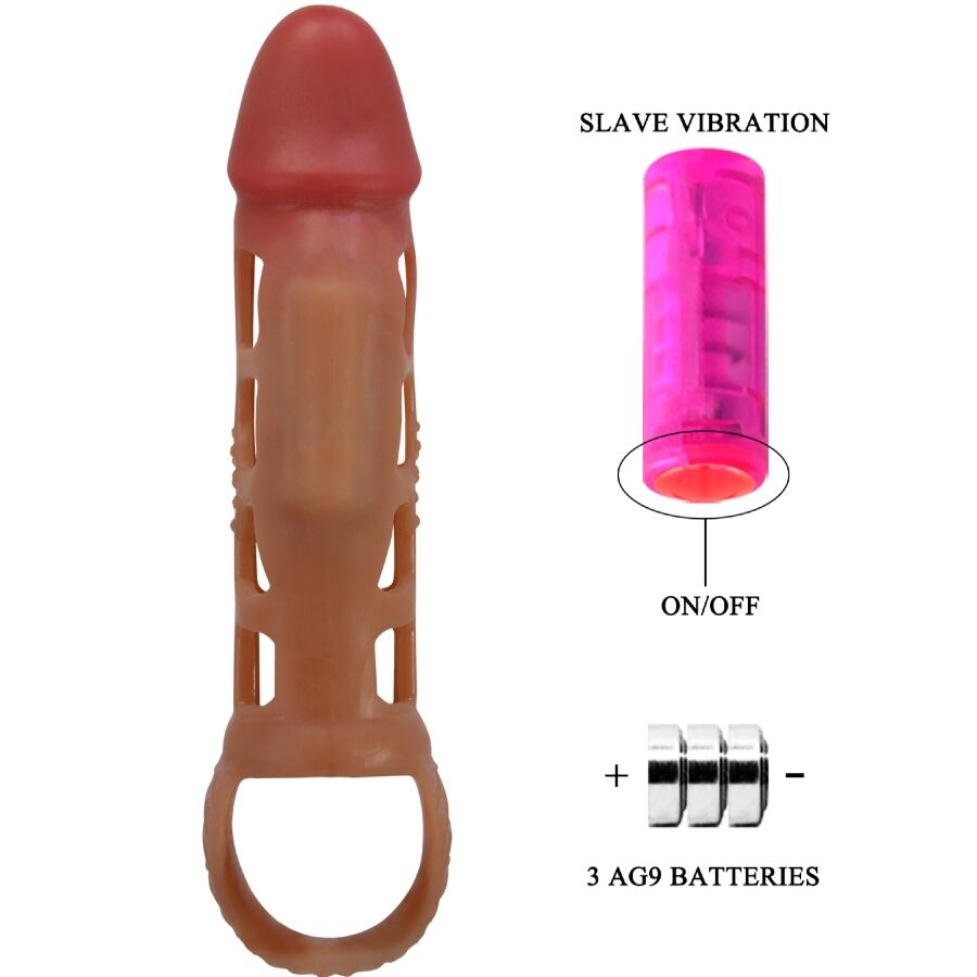 PRETTY LOVE - Preston Vibrerende penissleeve 18 cm