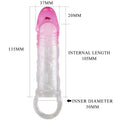 PRETTY LOVE - Odes Realistisk penissleeve med 2 cm forlengelse