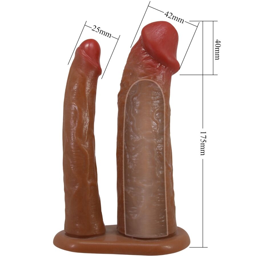 PRETTY LOVE - Yairon Penisforlenger Brun 4 cm