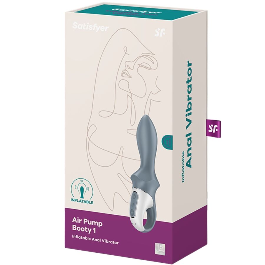 SATISFYER - Air Pump Booty 1 Oppblåsbar Analvibrator