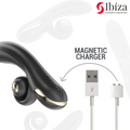 IBIZA - Twister Vibrator med buet stimulator og vibro-rotasjon