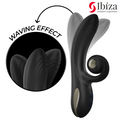 IBIZA - Twister Vibrator med buet stimulator og vibro-rotasjon