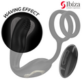 IBIZA - Wiggle Rotating Penisring med Analplugg