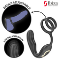 IBIZA - Wiggle Rotating Penisring med Analplugg