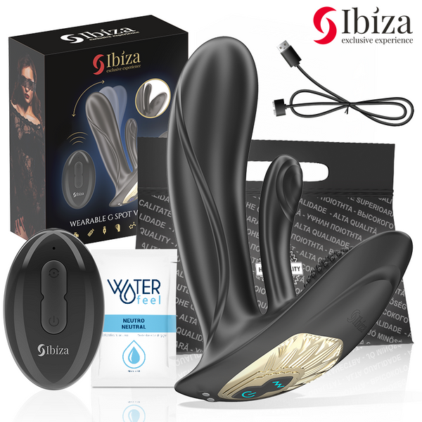 IBIZA - Bærbar vibrator for G-punkt og klitoris med fjernkontroll