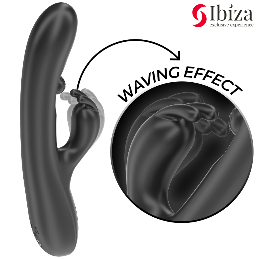 IBIZA - Kraftig Rabbitvibrator med roterende massasjekule