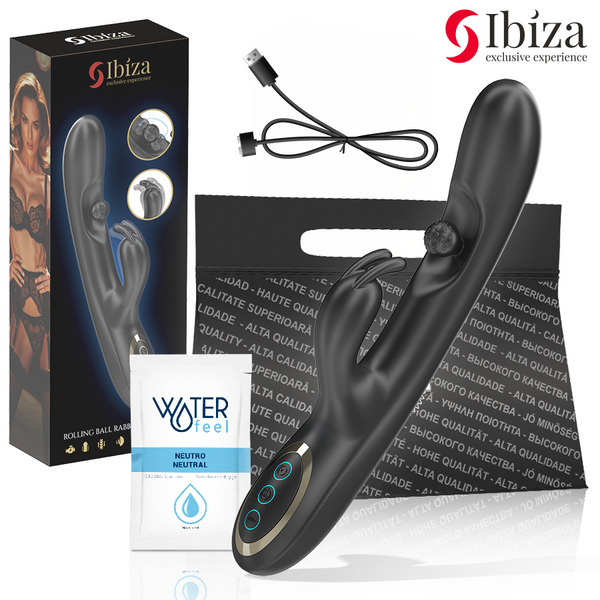 IBIZA - Kraftig Rabbitvibrator med roterende massasjekule