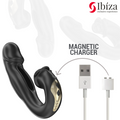 IBIZA - Rose Vibrator med flicking-effekt og klitorisstimulator