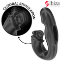 IBIZA - Rose Vibrator med flicking-effekt og klitorisstimulator
