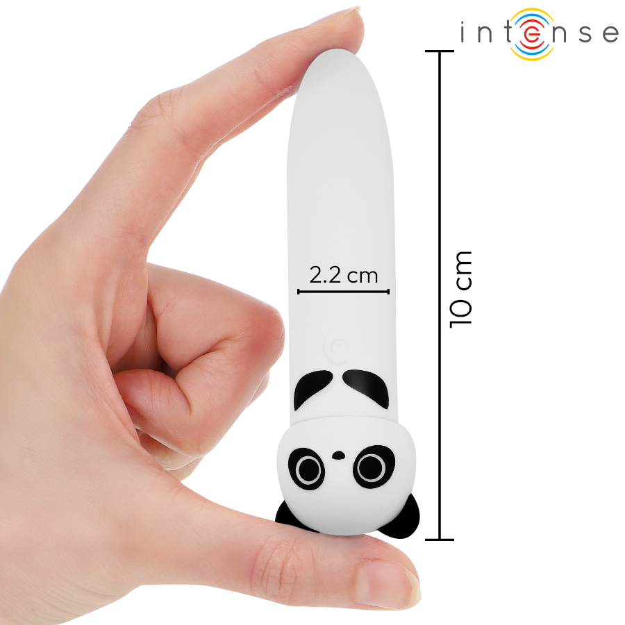 INTENSE - Poh Vibrerende Bullet Panda USB-oppladbar 10 x 2,2 cm