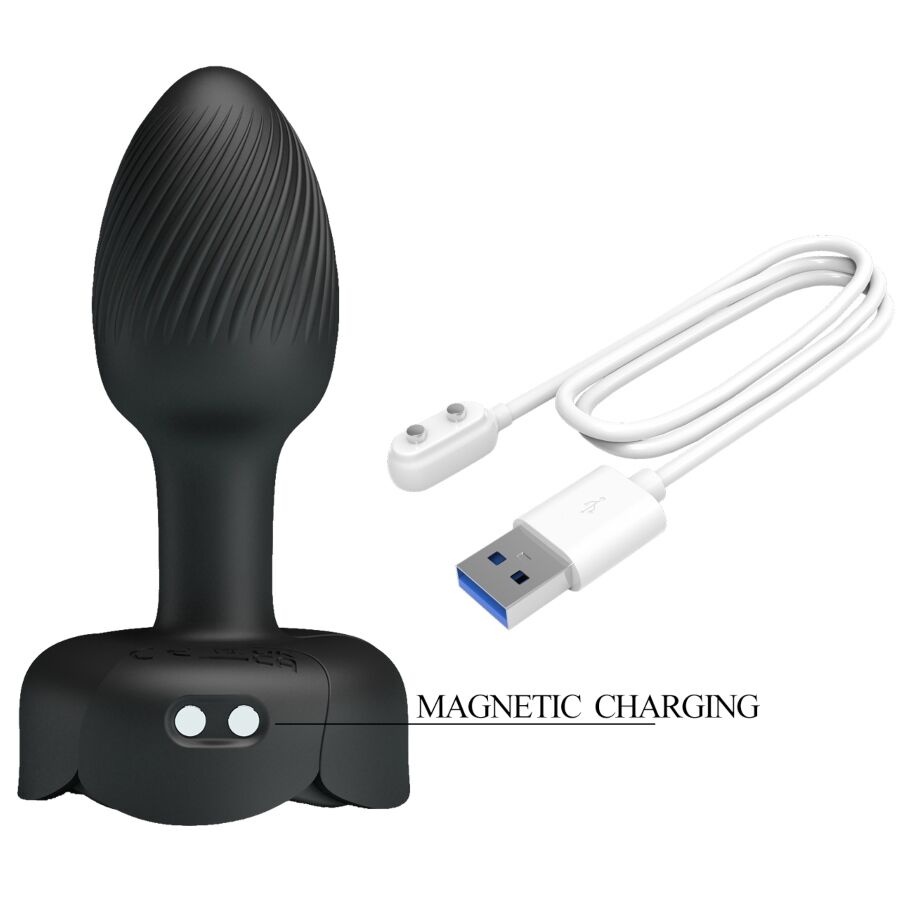 PRETTY LOVE - Olman Vibrerende Analplugg med LED-lys 8,8 cm