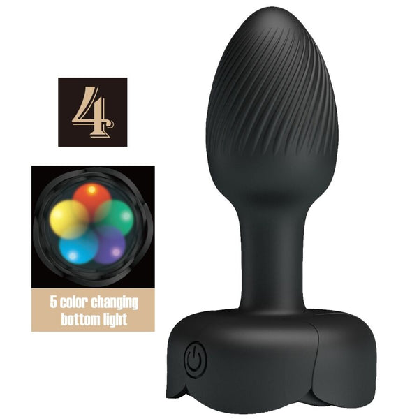 PRETTY LOVE - Olman Vibrerende Analplugg med LED-lys 8,8 cm