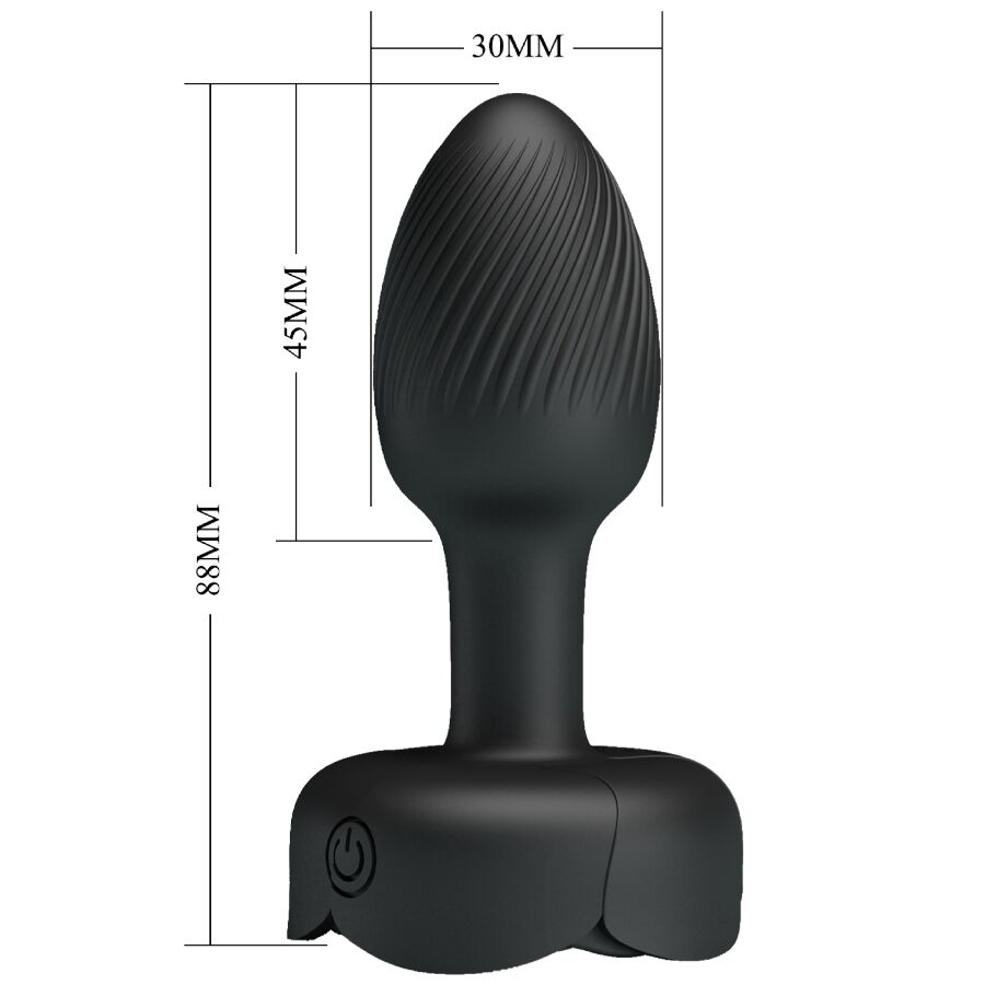 PRETTY LOVE - Olman Vibrerende Analplugg med LED-lys 8,8 cm