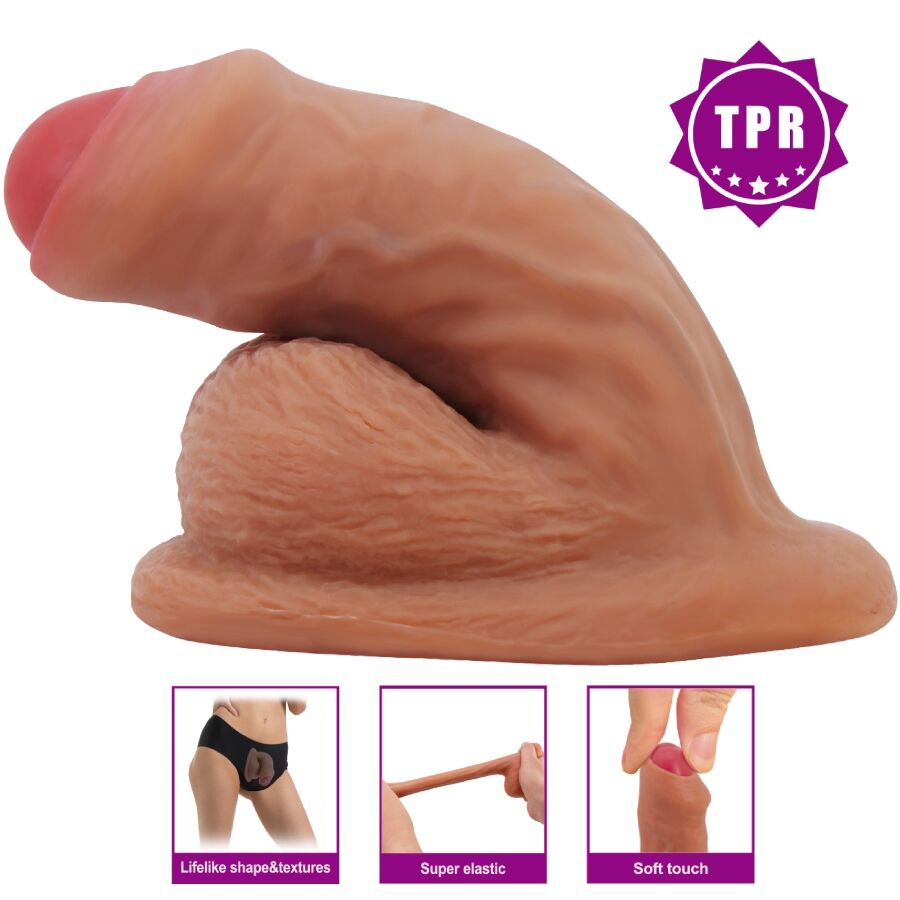 PRETTY LOVE - Warnell Realistisk Dildo med Sugekopp 9,5 cm
