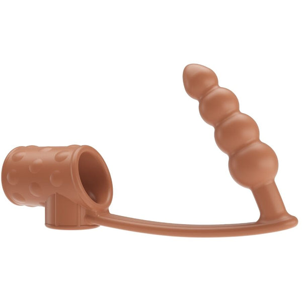 PRETTY LOVE - Penisring med Analplugg Hudfarge