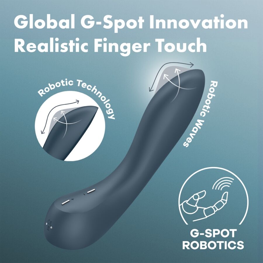 SATISFYER - G-Spot Wave 4 G-punktsvibrator Mørkegrå