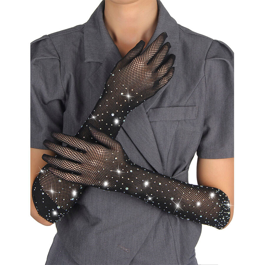 SUBBLIME - Transparente Glitterhansker