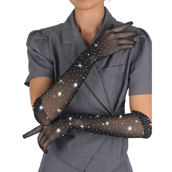SUBBLIME - Transparente Glitterhansker