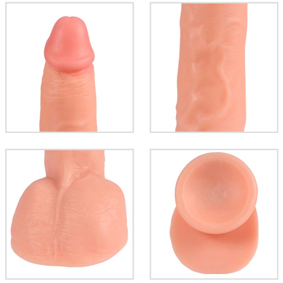 SHEQU - Beast Vibrerende dildo med fjernkontroll 24,5 cm