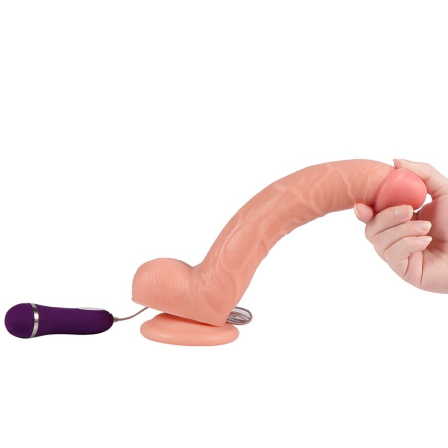 SHEQU - Optimus Vibrerende dildo med fjernkontroll 28 cm
