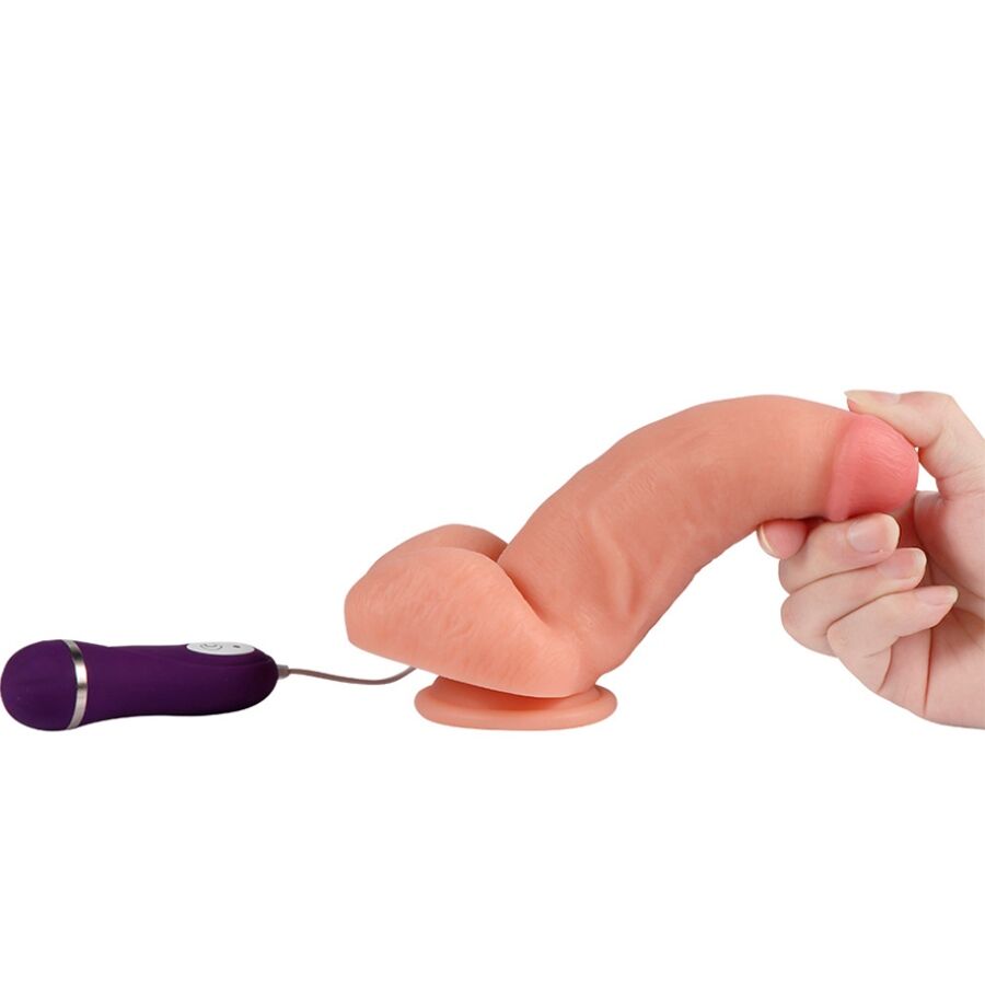 SHEQU - Red Eagle Vibrerende dildo med fjernkontroll 17 cm