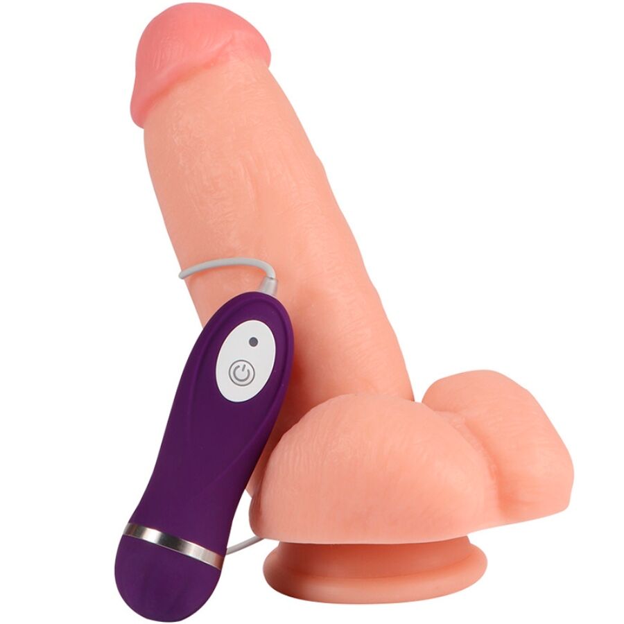 SHEQU - Red Eagle Vibrerende dildo med fjernkontroll 17 cm