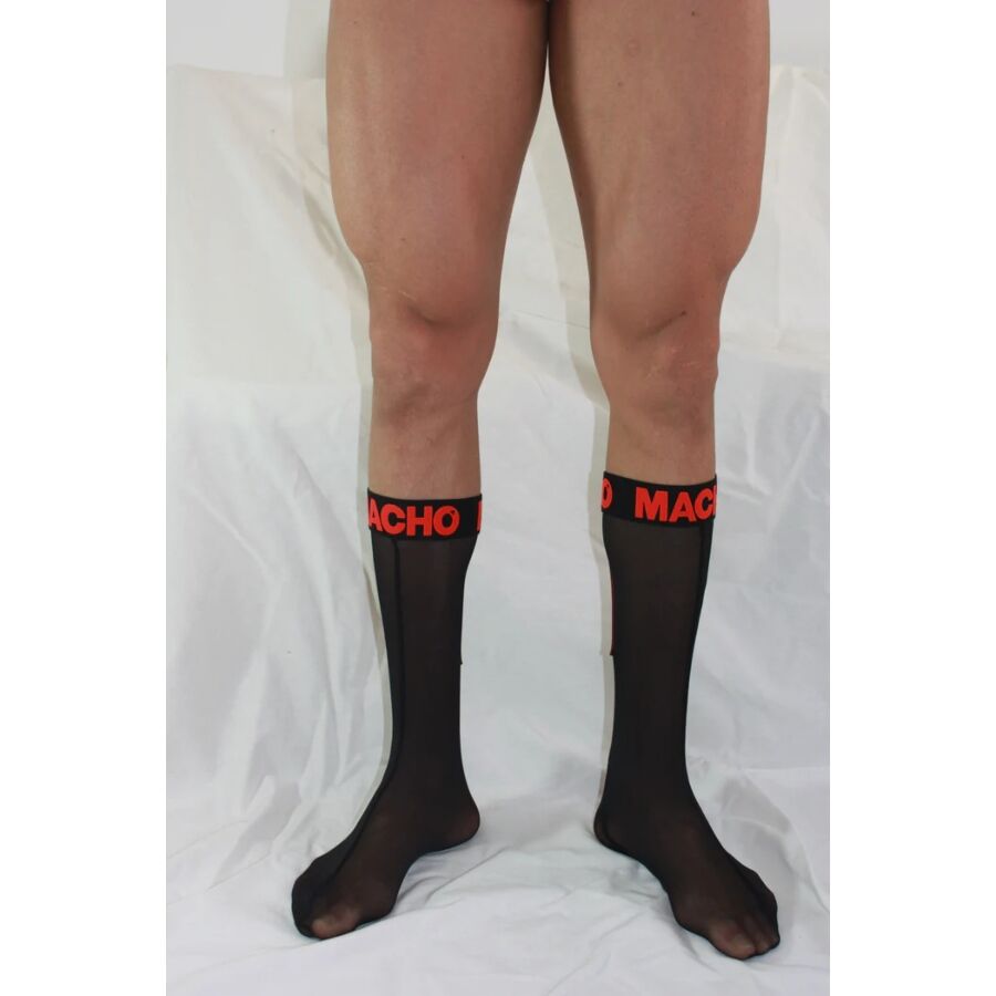 MACHO - Tynne sokker Sort/Rød
