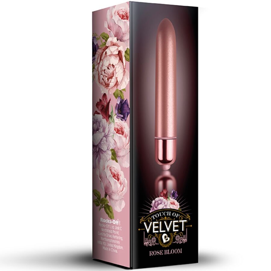 ROCKS-OFF - Vibrerende kule Touch of Velvet Rose Bloom 10 hastigheter
