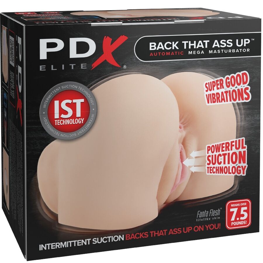 PDX ELITE - Back That Up Realistisk Vagina- & Anus-masturbator