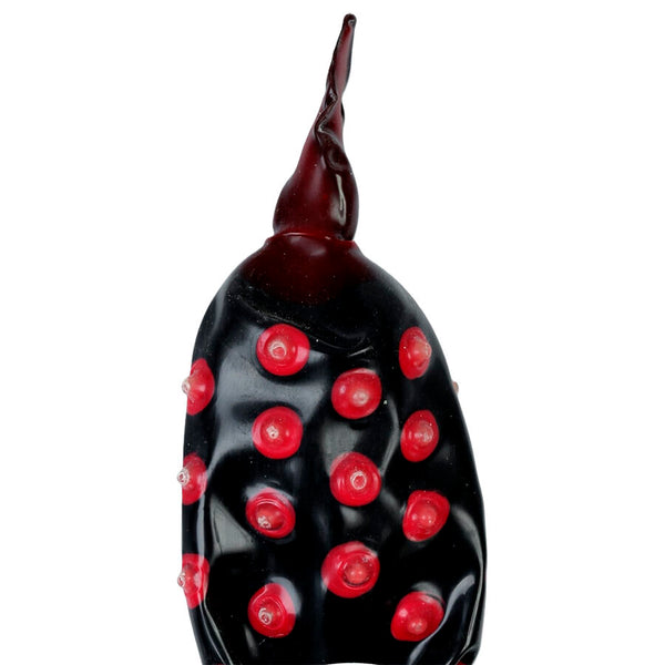 CONDOMERIE - Håndmalte novelty-kondomer Fakir Sort XL