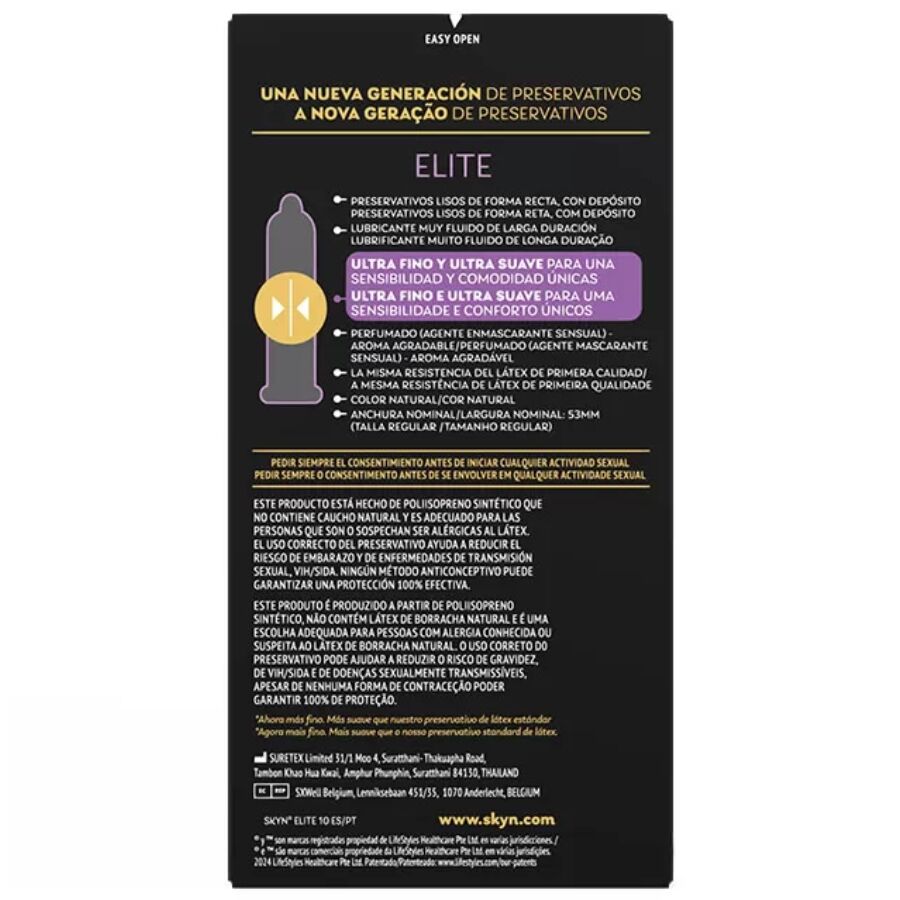 SKYN - Elite Ultra-thin Lateksfrie Kondomer 10 stk