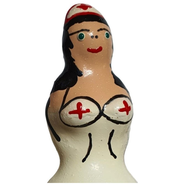 CONDOMERIE - Håndmalte novelty-kondomer Sykepleier