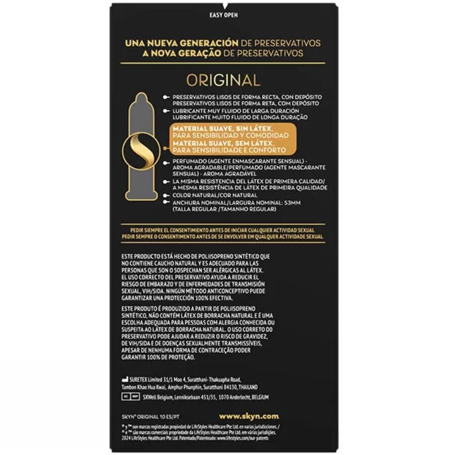 SKYN - Original Natural Sensation Lateksfrie Kondomer 10 stk