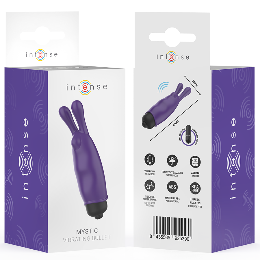 INTENSE - Mystic Vibrerende Bullet Kanin Lilla 8,7 x 2,4 cm