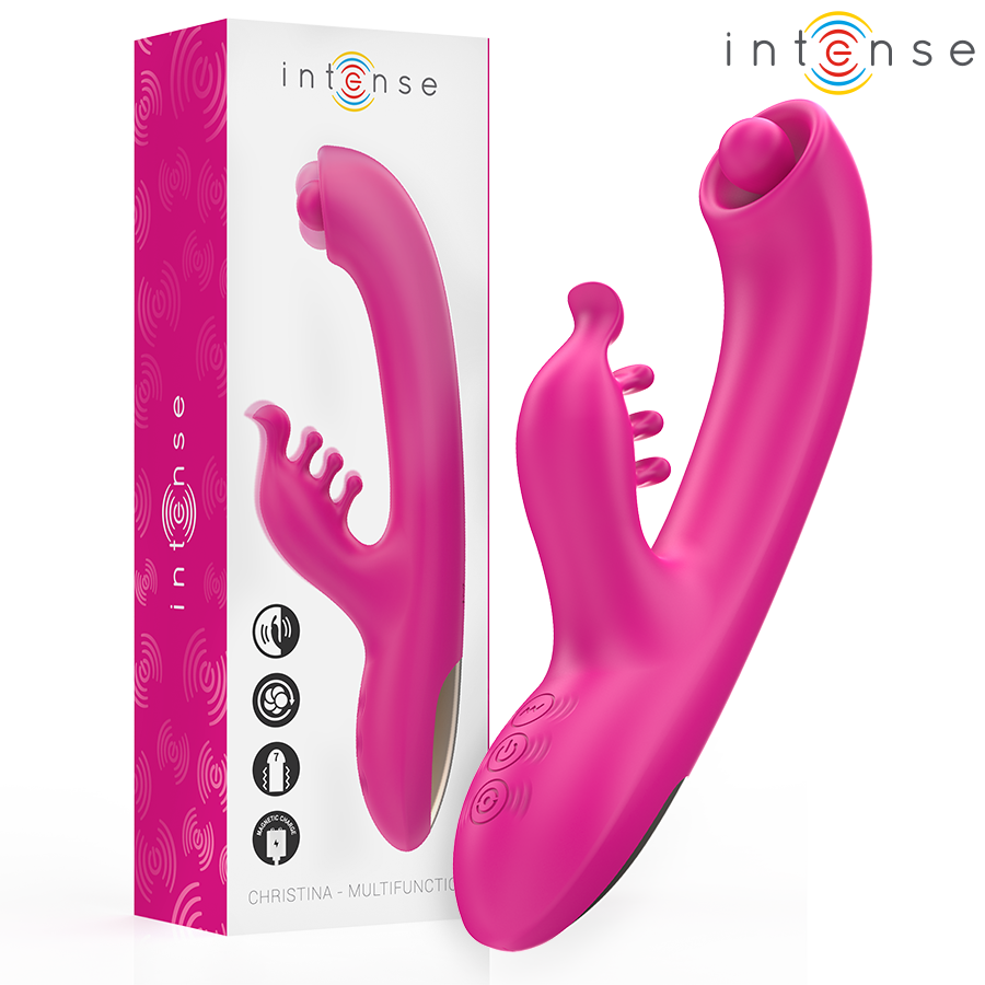 INTENSE - Christina Rabbitvibrator med rotasjon 22,5 cm