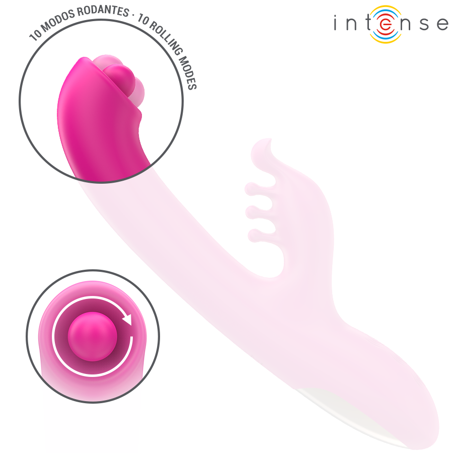 INTENSE - Christina Rabbitvibrator med rotasjon 22,5 cm