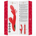 INTENSE - Jessica Multifunksjonsvibrator med klitorisstimulering 24,8 cm