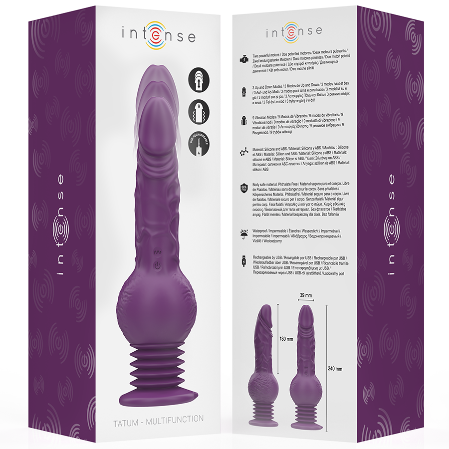 INTENSE - Tatum Rabbitvibrator med Up & Down-bevegelse 24 cm