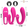 INTENSE - Janet U-formet dobbeltvibrator med fjernkontroll