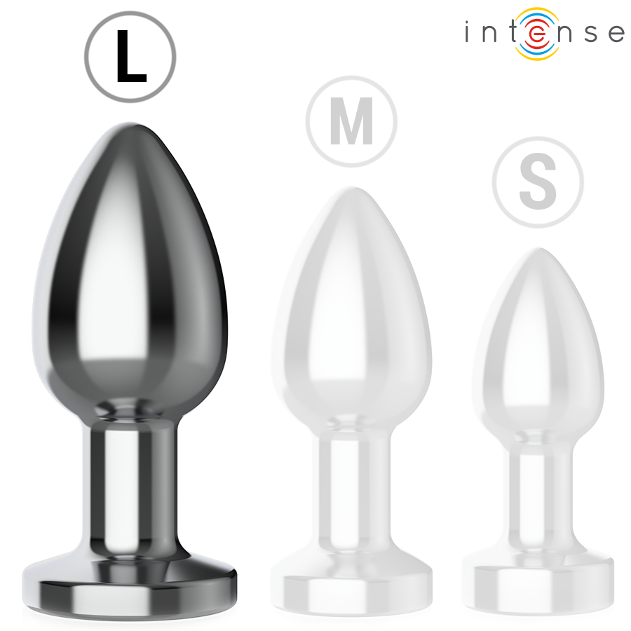 INTENSE - Vibrerende Analplugg i Metall med Fjernkontroll L
