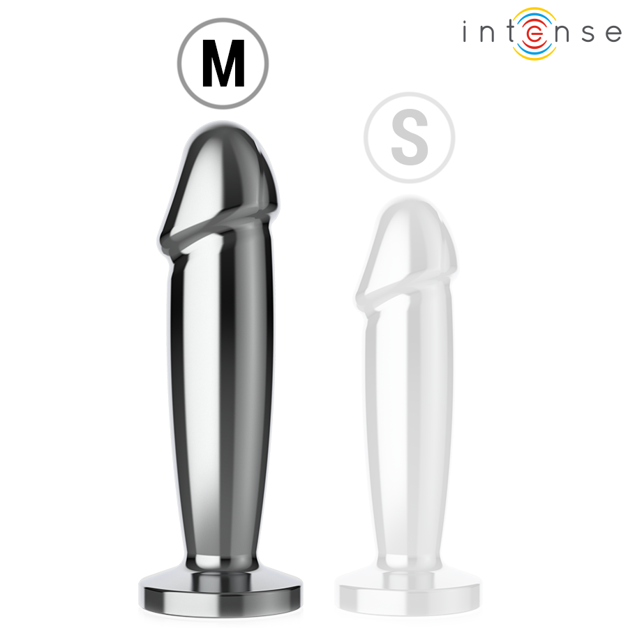 INTENSE - Vibrerende Analdildo i Metall med Fjernkontroll M