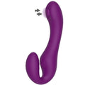 XOCOON - 2-i-1 strapless strap-on-vibrator med fjernkontroll