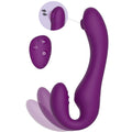 XOCOON - 2-i-1 strapless strap-on-vibrator med fjernkontroll