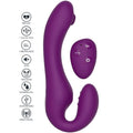 XOCOON - 2-i-1 strapless strap-on-vibrator med fjernkontroll